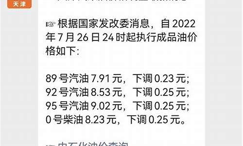 天津今日油价查询92号汽油_天津今日油价最新消息92多少钱一