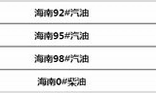 海南油价突破10元_海南油价是多少钱一升